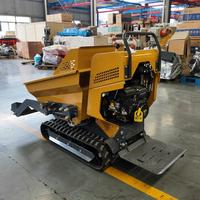 Selbstladender Mini-Raupenkipper mit Gummiketten 500kg Hydraulische Kippfunktion Kleiner Ketten-Transportkipper