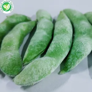 IQF congelé organique vert podded Edamame haricot décortiqué soja en cosse avec un prix compétitif pour l'usine de gros en vrac