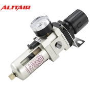 ALITAIR Unités FRL (Filtre, Régulateur, Lubrificateur) pour compresseur, avec filtre de traitement d'air, filtre séparateur air-huile-eau et filtre-régulateur de pression