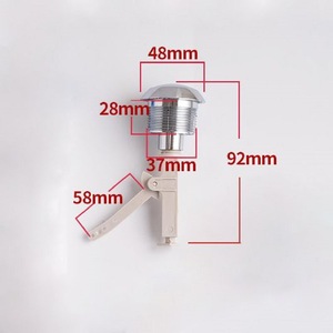 วาล์วระบายน้ำเข้าห้องน้ำสวิตช์ประแจวัสดุ ABS แบบแยกส่วนสมัยเก่า - Product Image 6