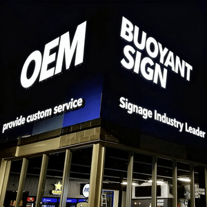 Custom <b>Led</b> Channel Letter Metal Building Signage 3d logo <b>Sign</b> <b>Board</b> Office Wall Business <b>Sign</b> - Product Image 2