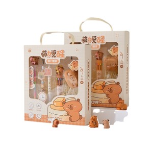 Chenxi Mengli ensemble <span class=keywords><strong>de</strong></span> papeterie d'éveil stylos à bille en plastique crayons <span class=keywords><strong>de</strong></span> couleur effaçables boîte-cadeau stylos neutres pour les étudiants pour - Product Image 1