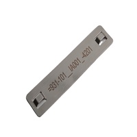 Plaque de marqueur en acier inoxydable 12mm de largeur 100mm de longueur avec contenu gravé au laser