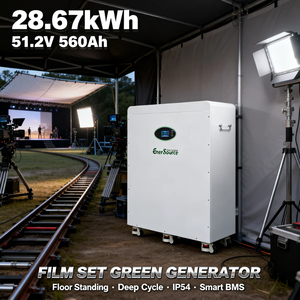 Batterie solaire 48V 51.2V 560Ah 28kWh pour système d'énergie solaire hors réseau, sur pied avec roues - Product Image 3