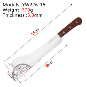 سكين راندان لتقطيع اللحم كساطور جزار للذبح بشفرة طويلة للمطاعم - Product Image 5