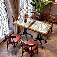 Ensemble de restaurant moderne en bois massif, chaises de salle à manger en mousse haute densité - Mobilier commercial durable pour hôtels, cafés, bars