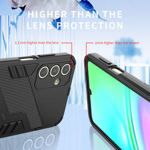 Zırh Samsung kılıfı Galaxy A15 A25 A34 A24 A14 darbeye telefon kılıfı için A54 bracket A05 A05S artı kablosuz şarj braketi ile - Product Image 4