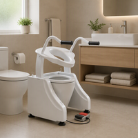 Rehausseur de toilette réglable en hauteur pour personnes handicapées, aide à la prévention des chutes dans la salle de bain