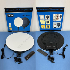 Lampe plate RGB d'éclairage d'ambiance pour selfie, forme ronde, RA80, pour photographie en gros - Product Image 3