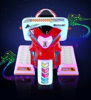 Machine de jeu de course de moto pour enfants à monnayeur, simulateur de conduite pour enfants avec écran LCD HD 19 pouces, pour centre commercial, salle d'arcade, FEC