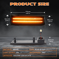FetonAuto Nouvelles feux de position latéraux avant LED étanches ambre, lot de 2, pour Chevy Blazer S10 GMC Jimmy S15 83-94 12V, garantie 1 an