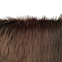 Tissu en fausse fourrure à poils longs de couleur vive, 100 % polyester, fourrure synthétique pour cosplay, Halloween, poupée en peluche, vêtement de fête, personnalisé