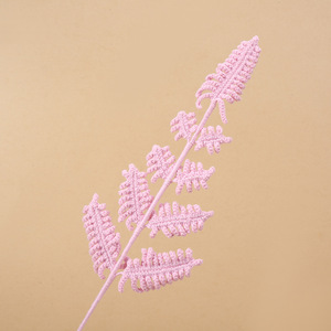 Feuillage artificiel en forme de fougère, crocheté à la main par Kexiang, 6,8-11 pouces, décoration de bureau et de maison, plante verte - Product Image 3