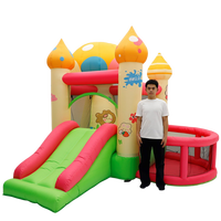 Mini château gonflable champignon 370*335*280cm à vendre – Château gonflable pour parc d'attractions et divertissement
