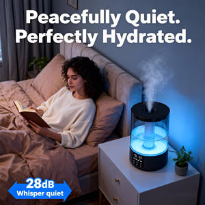 Difusor de Aromaterapia Eléctrico de Vapor Frío de Más de 5L para Escritorio, Hogar y Habitación, Humidificador de Aire Ultrasónico Táctil para el Hogar y Hoteles - Product Image 5