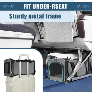 <span class=keywords><strong>Alaska</strong></span> Airlines approuvé petit animal de compagnie Air Travel Bag Fashion Cat Carrier Polyester fermeture à glissière sud-ouest avion chaton animal de compagnie - Product Image 3