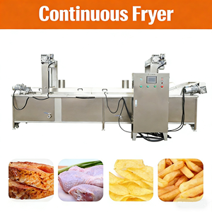 Freidora Industrial Eléctrica Continua de Banda Transportadora, Alta Productividad, Acero Inoxidable, 220V, para Freír Papas Fritas, <span class=keywords><strong>Doritos</strong></span> y Kurkure - Product Image 2