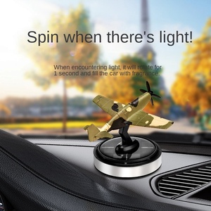 Tùy Chỉnh Năng Lượng Mặt Trời Powered Xoay Máy Bay Năng Lượng Mặt Trời Hương Liệu Xe Làm Mát Không Khí Xe Tinh Dầu Khuếch Tán - Product Image 4