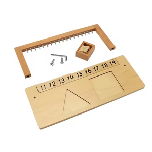 Giáo dục bằng gỗ đồ chơi hạt móc áo với hạt cho mầm non tài liệu học tập - Product Image 3