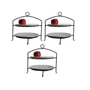 Soporte para Platos de Hierro de Último Diseño, Color Negro, para Accesorios de Cocina, Tamaño y Forma Personalizados, Soporte para Platos de Restaurante - Product Image 1