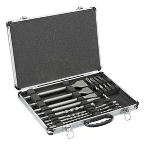 Juego de brocas Sds Plus de 15 piezas en estuche, kit de herramientas profesional para perforación de hormigón y mampostería - Product Image 1