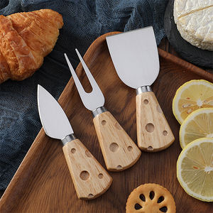 Custom Logo 3-Piece Cheese Knife <strong>Set</strong> <strong>Personalised</strong> Stainless Steel and Acacia Wood Handle Quality Metal Cheese Tools - Product Image 2