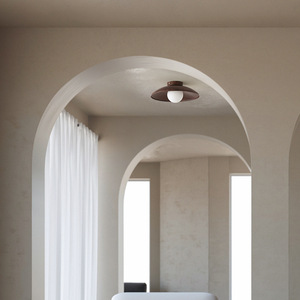 <span class=keywords><strong>2025</strong></span> thiết kế mới Nhật Bản óc chó UFO trần ánh sáng IP44 hành lang lối đi lịch thi đấu với cơ sở gỗ AC Nguồn điện - Product Image 5