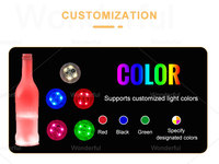 Autocollants LED Neonglo pour sous-verres, lumières étanches à piles 3-en-1, étincelles clignotantes pour vin, liqueur, fête