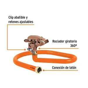 BOX 3 Aspersor con base metálica, tipo manguera, TRUPER - Product Image 2