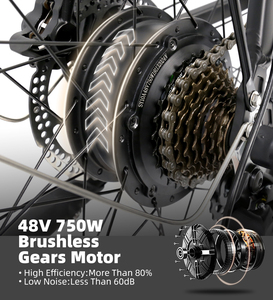 Bicicleta de Montaña eléctrica de doble motor, 48V, 500W, neumático ancho, otras motocicletas de carreras, 1500w, venta directa de fábrica - Product Image 2