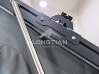 Tente de toit triangulaire en aluminium Grain Orient Shell Torque Lock Section Climate Seal Rebound Step Load OEM
