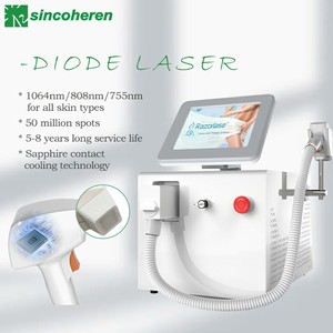ماكينات إزالة الشعر بالليزر احترافية من Sincoheren ماكينة إزالة الشعر بالليزر 755 808 1064 ثلاثية الموجات بالليزر الدايود - Product Image 3