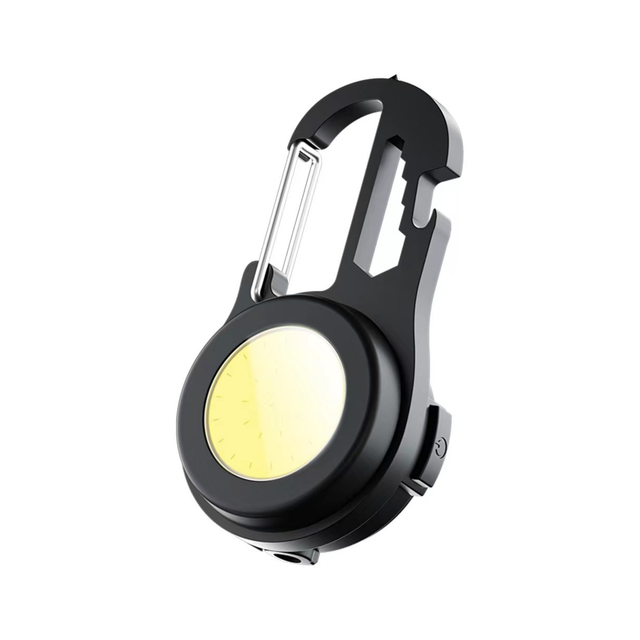 Multifunctional Mini Rechargeable COB LED Keychain Lights, Portable Pocket Flashlight for Outdoor Camping