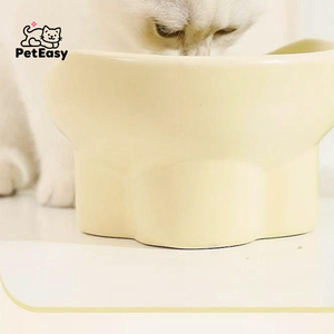 Nuovo popolare eco-friendly modello solido Anti-schizzi di spina dorsale gatto e cane ciotola per animali domestici per uso alimentare ceramica pieghevole - Product Image 5