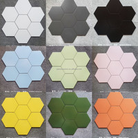 Carreaux hexagonaux orange 200x230mm en céramique mate terracotta pour balcon, cuisine, salle de bain, mur d'évier, sol, style nordique minimaliste