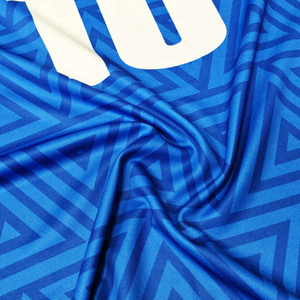 Maillot de football rétro personnalisé pour homme, sublimé, respirant, à manches courtes, style streetwear tendance, avec logo brodé - Product Image 6