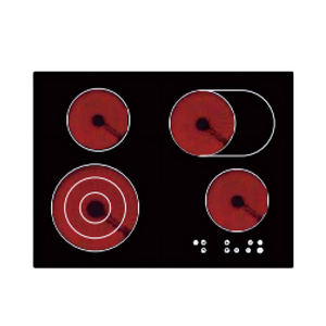 Table de cuisson à induction électrique domestique à 4 brûleurs, 77 cm, 6700 W, avec commande mécanique à bouton rotatif en verre, prix abordable - Product Image 5