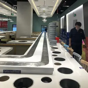 Factory Customized Stainless Steel Sushi Belt Conveyor System/automatic Sushi Conveyor System For Restaurant