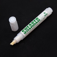 Marqueur de stylo de semelle intercalaire à base d'acrylique de couleur blanche à voile unique imperméable de 15ml pour chaussures de sneakers tissu permanent multicolore de 6.5mm
