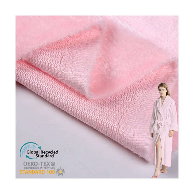 Düz yumuşak pürüzsüz pijama pijama tek taraflı pazen polar % 100% Polyester battaniye süper yumuşak pazen polar kumaş