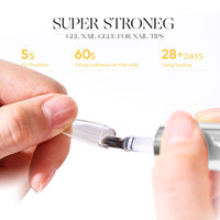 Hanyi 15ml Gel d'extension d'ongles sans HEMA ni TPO, forte adhérence, tenue 28 jours, colle à ongles en gel personnalisable OEM