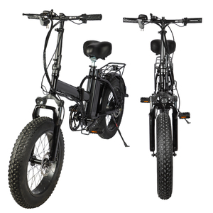 Haute Qualité 48V 500W 8Ah Homme <span class=keywords><strong>Femme</strong></span> <span class=keywords><strong>Pas</strong></span> <span class=keywords><strong>Cher</strong></span> Ville Vélo Électrique 20 Pouces 4.0 Neige Fat Tire Pliage E Vélo - Product Image 2