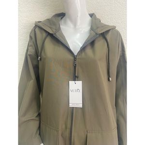 Vetre Abrigo Largo con Capucha Oversize Color Caqui para Mujer, Parka con Cremallera de 100 cm, Ropa de Abrigo para Uso Diario, Hecho en Turquía, Venta al por Mayor, Tallas Grandes - Product Image 3