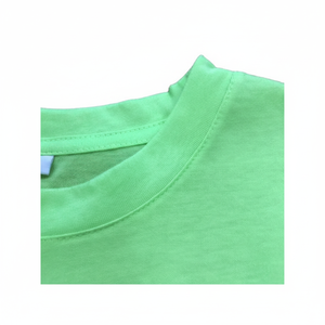 Color sólido slim fit divertido neón verde alta calidad liso camiseta personalizada impresión para hombre Camiseta para hombre - Product Image 1