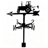 Aiguille à vent décorative en fer forgé en forme de navire pirate pour grange, abri, patio, toit, jardin