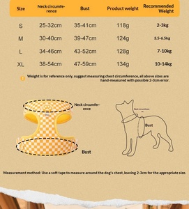 طقم طوق وحزام للكلاب الصغيرة بتصميم لوحة الشطرنج البسيط والأنيق من البوليستر، مقاوم للهروب، على شكل حرف H، مع حزام يخفف الضغط للجراء - Product Image 6