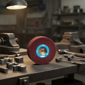 Fervi Abrasive Cloth <b>Grinding</b> <b>Wheel</b> With Hole 150mm For Metal Sanding - Product Image 3