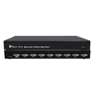 Pinwei 1080P 8 Poort Dvi Splitter 1X8 1 In 8 Uit Vga Naar 8 Dvi Distributie Duplicator Splitter Ondersteuning 3d Stereoscopisch Scherm