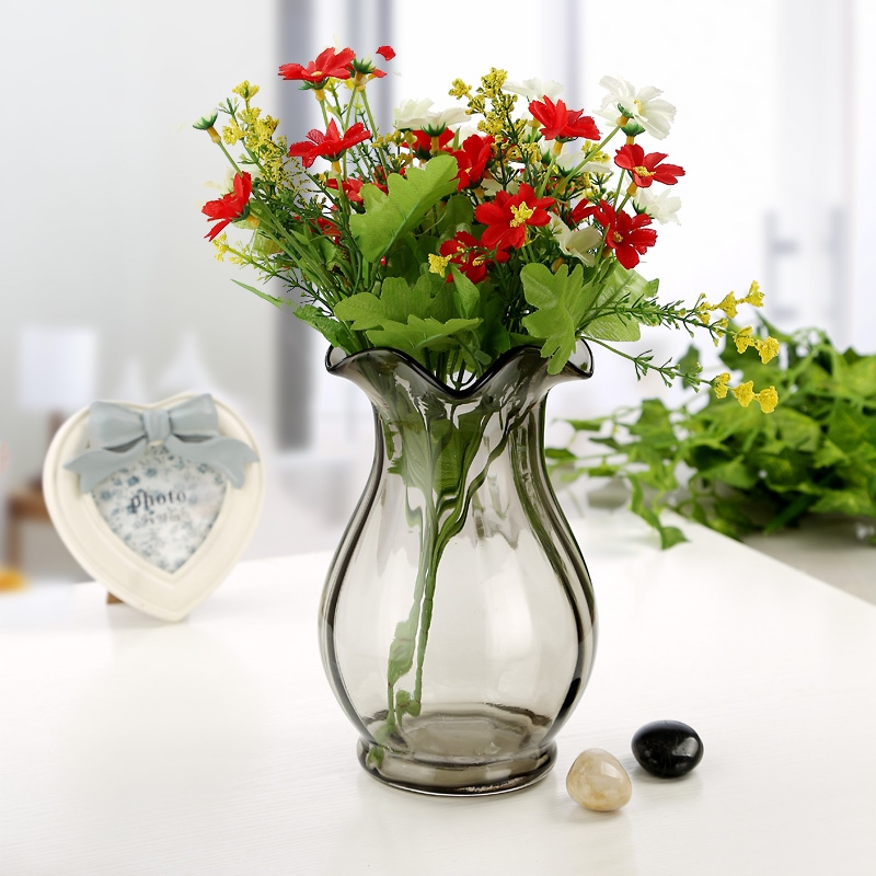 Factory Produced Wholesale Glass Flower Vase for Home Decor