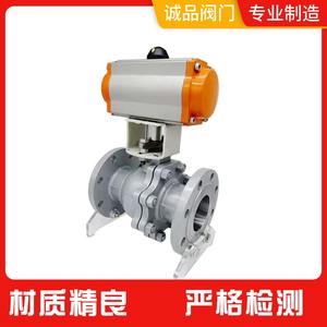 วาล์วบอลนิวเมติก Q641F-16 25 40 64 วาล์วบอลแบบมีหน้าแปลน สำหรับน้ำ แก๊ส น้ำมัน รองรับการผลิตตามแบบ OEM วัสดุเหล็กหล่อ - Product Image 4